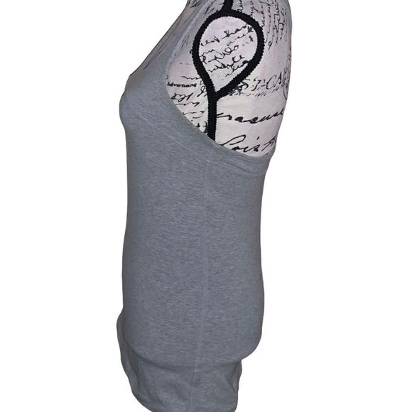 GAP FIT gray t-back workout top Small - Picture 3 of 5